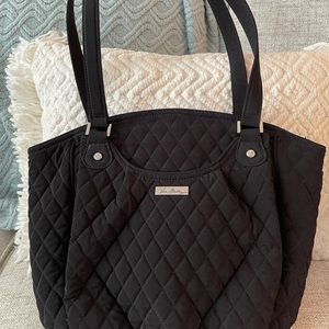 Vera Bradley classic black quilted handbag